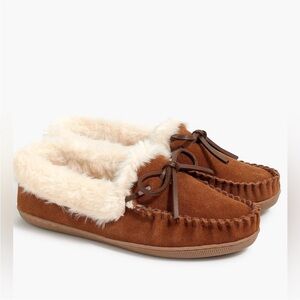 JCrew Sherpa Lined Slippers
